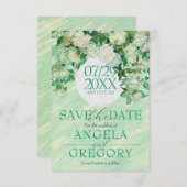 Van Gogh Roses Save The Wedding Date Invitation 招待状 (正面/裏面)