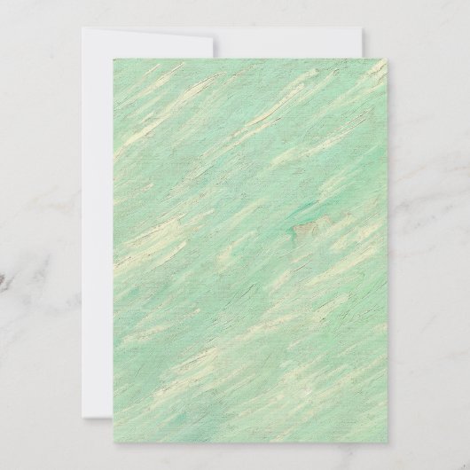 Van Gogh Roses Wedding Invitation 招待状 (裏面)