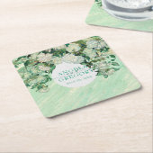 Van Gogh Roses Wedding Paper Coaster スクエアペーパーコースター (アングル)