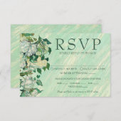 Van Gogh Roses Wedding Response Card 出欠カード (正面/裏面)