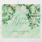 Van Gogh Roses Wine Label Sparkling Wine Labe スパークリングワインラベル (シングルラベル)