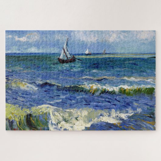 Van Gogh Sailboat Ocean Scene Jigsaw Puzzle ジグソーパズル (横)