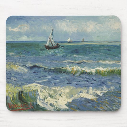 Van Gogh Seascape at Saintes Maries de la Mer マウスパッド (正面)