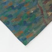 Van Gogh Self Portrait フリースブランケット (角)