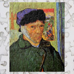 Van Gogh; Self Portrait with Bandaged Ear ジグソーパズル<br><div class="desc">Self-Portrait with Bandaged Ear by Vincent van Gogh is a vintage fine art post impressionism daily life portrait painting featuring the artist.. Van Gogh created many self-portraits during his lifetime, he was a prolific self-portraitist, who painted himself thirty-seven times between 1886 and 1889. In all of these self-portraits one is...</div>