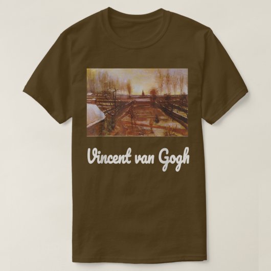 Van Gogh Shirt The Parsonage Garden at Nuenen in t Tシャツ (デザイン正面)