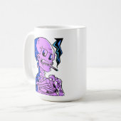 Van Gogh, Skeleton with a burning cigarette コーヒーマグカップ (正面左)