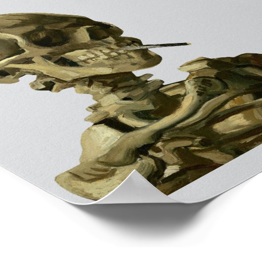Van Gogh, Skeleton with a burning cigarette ポスター (角)
