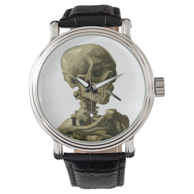 Van Gogh, Skeleton with a burning cigarette 腕時計 (正面)