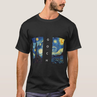 Van Gogh Split‑Painting Tシャツ