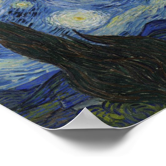 Van Gogh, Starry Nigh, classic painting ポスター (角)
