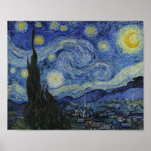Van Gogh, Starry Nigh, classic painting ポスター