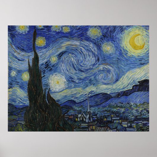 Van Gogh, Starry Nigh, classic painting ポスター (正面)