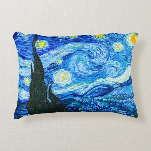 Van Gogh Starry Night アクセントクッション (正面)