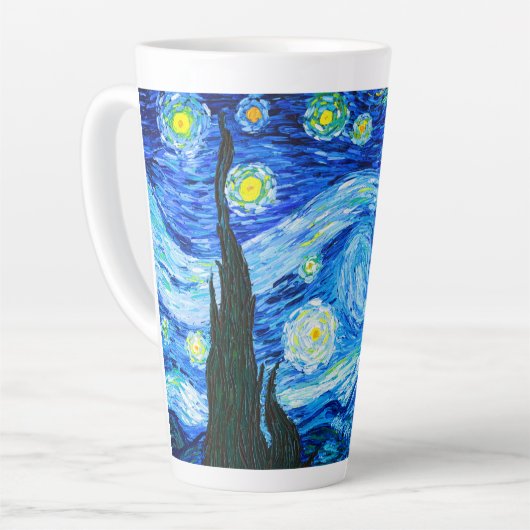 Van Gogh Starry Night カフェラテマグ (左アングル)
