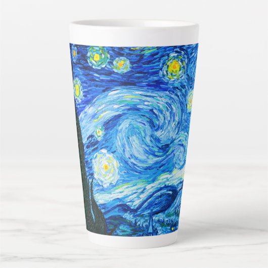Van Gogh Starry Night カフェラテマグ (正面)
