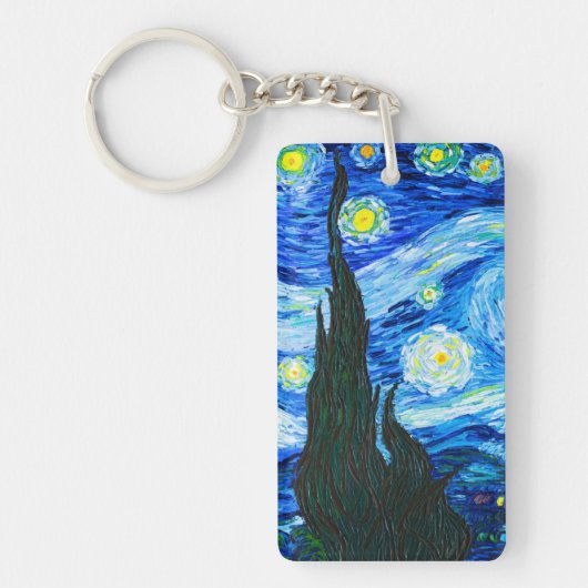 Van Gogh Starry Night キーホルダー (正面)