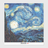 Van Gogh - Starry Night シール (シート)