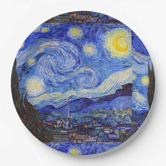 Van Gogh , “Starry Night” ペーパープレート (正面)