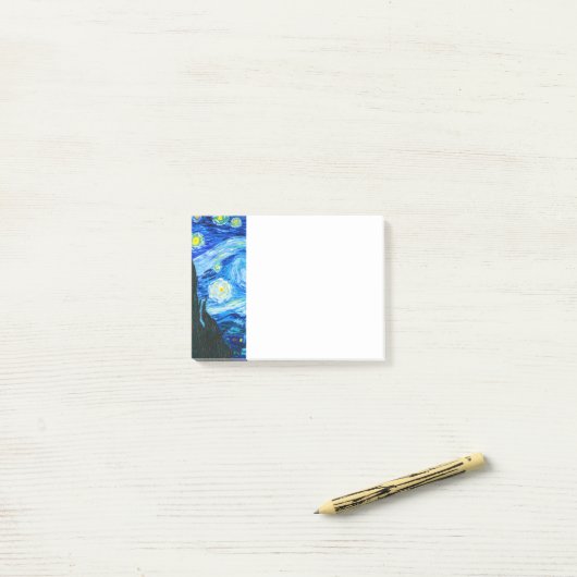 Van Gogh Starry Night ポストイット (デスク上)