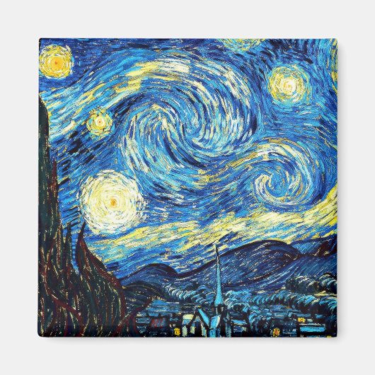 Van Gogh - Starry Night マグネット (正面)