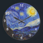 van Gogh , “ Starry Night ” ラージ壁時計<br><div class="desc">私はGoghが好きな人のためにこの壁掛け時計を作りました。</div>