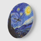 van Gogh , “ Starry Night ” ラージ壁時計 (傾斜)