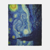 Van Gogh Starry Night Bedding Set フリースブランケット (正面)