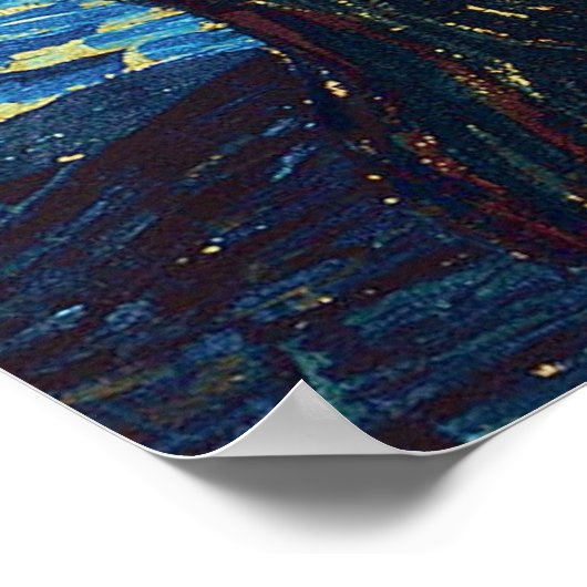 Van Gogh Starry Night Classic Impressionism Art ポスター (角)