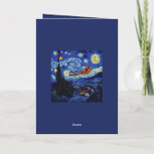 Van Gogh Starry Night St Nicholas In St Remy カード (裏面)