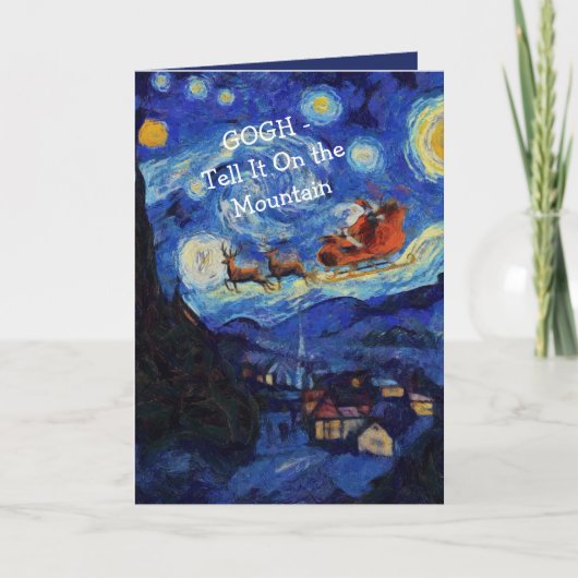 Van Gogh Starry Night St Nicholas In St Remy カード (正面)