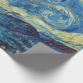Van Gogh Starry Night Vintage Blue Masterpiece ラッピングペーパー (角)