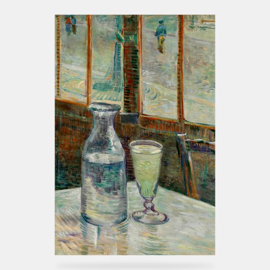 Van Gogh - Still Life Glass of Absinthe and Carafe アクリルサイン (正面)