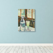 Van Gogh - Still Life Glass of Absinthe and Carafe キャンバスプリント (インサイチュ (ウッドフロア))