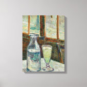 Van Gogh - Still Life Glass of Absinthe and Carafe キャンバスプリント (正面)