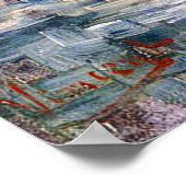 Van Gogh Still Life Pot of Geraniums  ポスター (角)