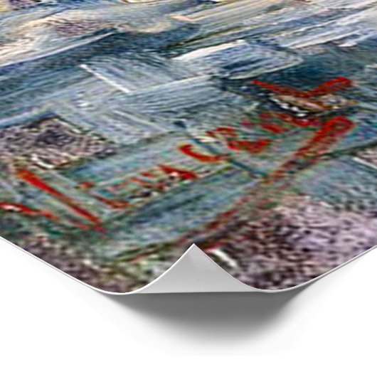 Van Gogh Still Life Pot of Geraniums  ポスター (角)