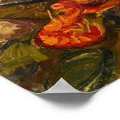 Van Gogh Still Life Prawns and Other Mussels  ポスター (角)