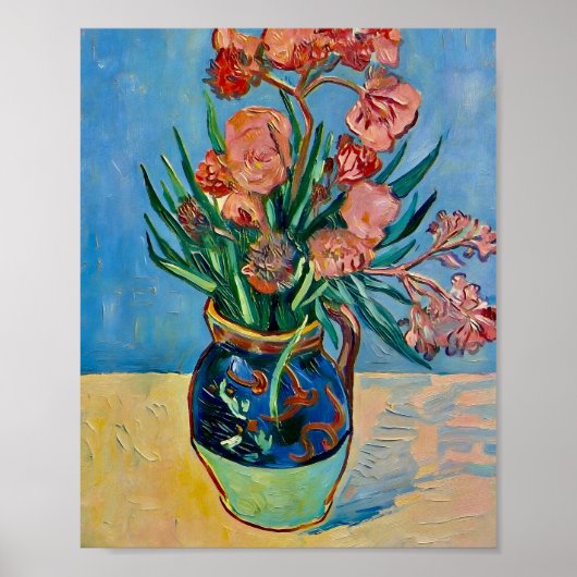 Van Gogh Still Life Vase with Oleanders ポスター (正面)