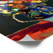 Van Gogh Still Life Vase with Zinnias ポスター (角)