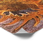 Van Gogh - Still Life with 5 Sunflowers ポスター (角)