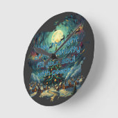 Van Gogh Style Acrylic Wall Clock ラウンド壁時計 (傾斜)