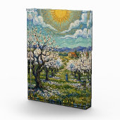 Van Gogh Style Almond Orchard Sunlit Spring  フォトブロック (右)
