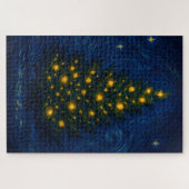 Van Gogh-style Christmas Tree Jigsaw Puzzle ジグソーパズル (横)