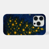Van Gogh-style Christmas Tree Phone Case - iPhone iPhoneケース (裏面横)