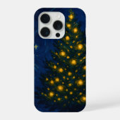 Van Gogh-style Christmas Tree Phone Case - iPhone iPhoneケース (裏面)