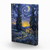 Van Gogh Style Cypress Dusk Midnight Starry Night  フォトブロック (右)