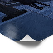 Van Gogh Style Ligurian Sunset – Glossy Art Poster ポスター (コーナー)