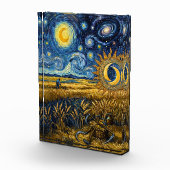 Van Gogh Style Starry Harvest Acrylic Fine Art  フォトブロック (右)