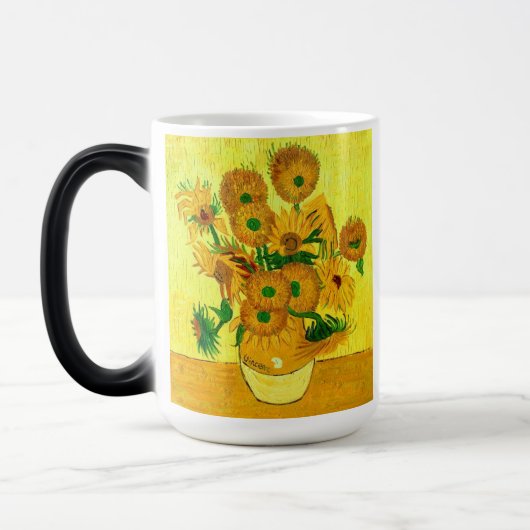 Van Gogh Sunflowers モーフィングマグカップ (左)